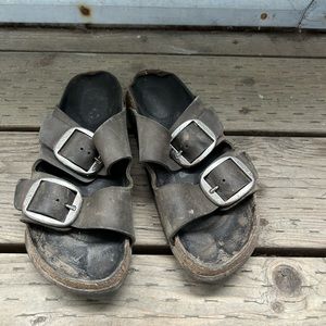 Very worn Birkenstocks